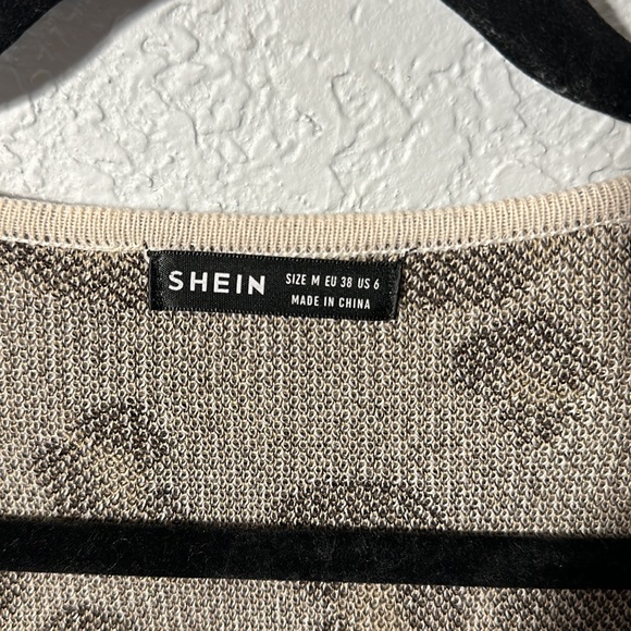 SHEIN animal print open front cardigan - Picture 3 of 6